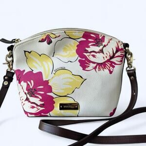 Brahmin Mini Duxbury Dahlia Floral Small Crossbody Purse Bag Feminine Romantic
